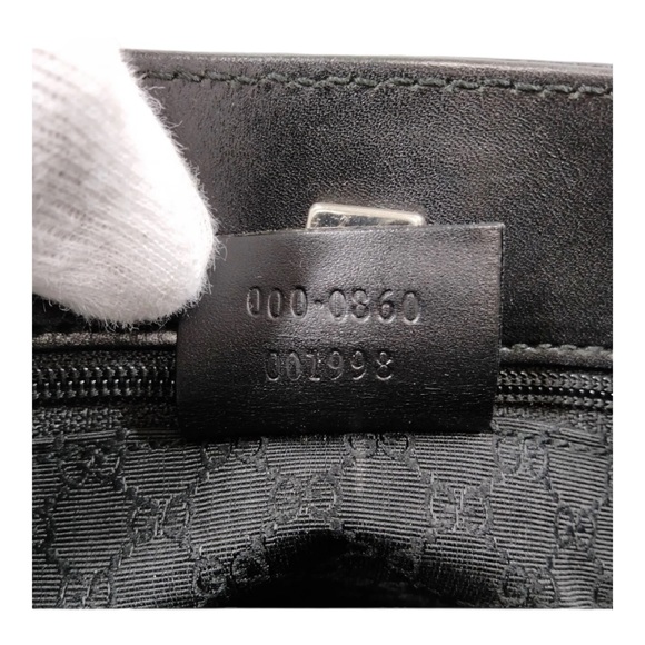 Gucci Tote Bag  Black Leather #1200 - Picture 9 of 9